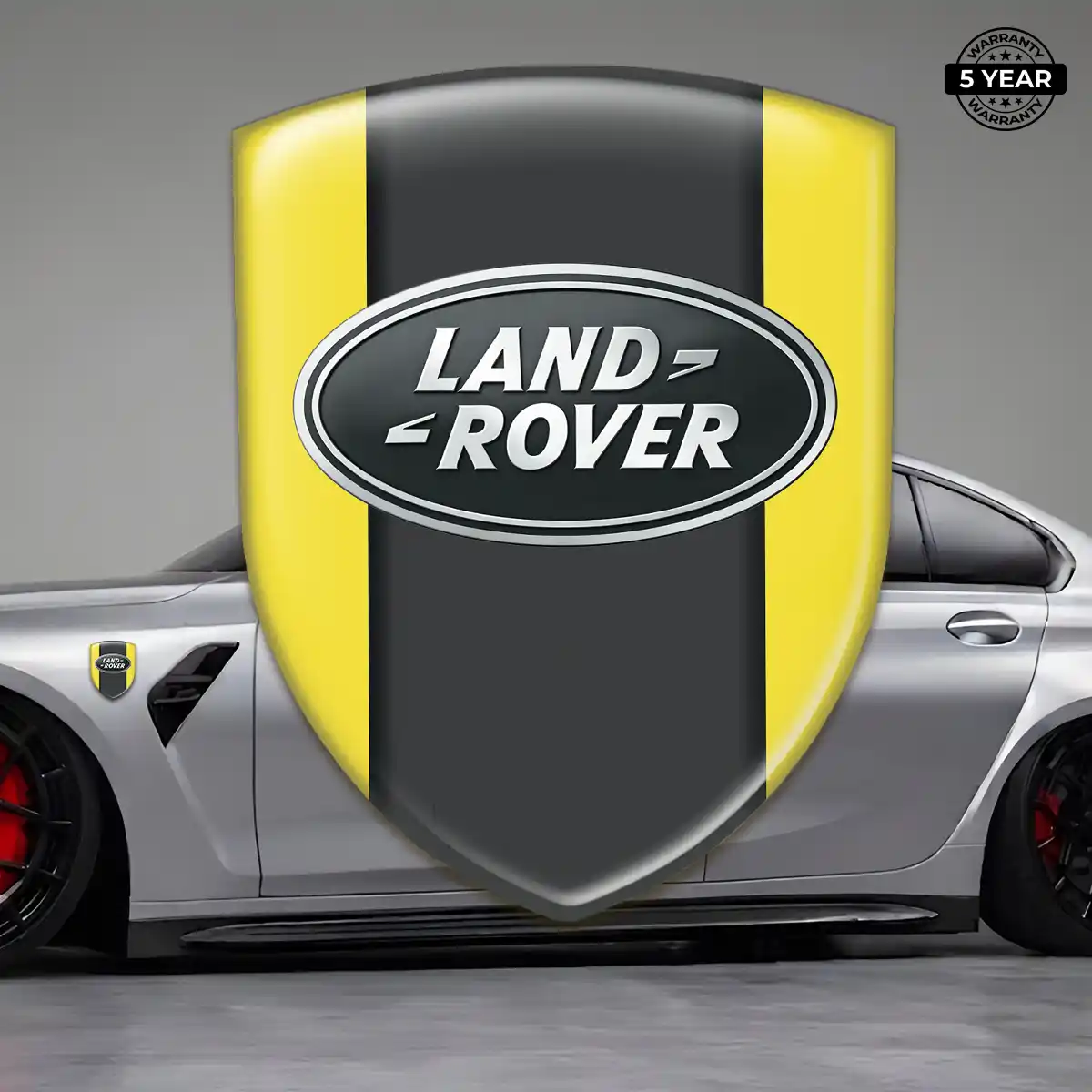 Land Rover Domed Logo Sticker Sleek Style