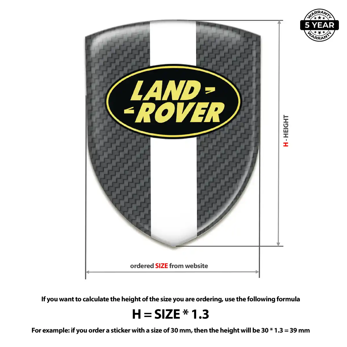 Land Rover Emblem Badge Elite Finish