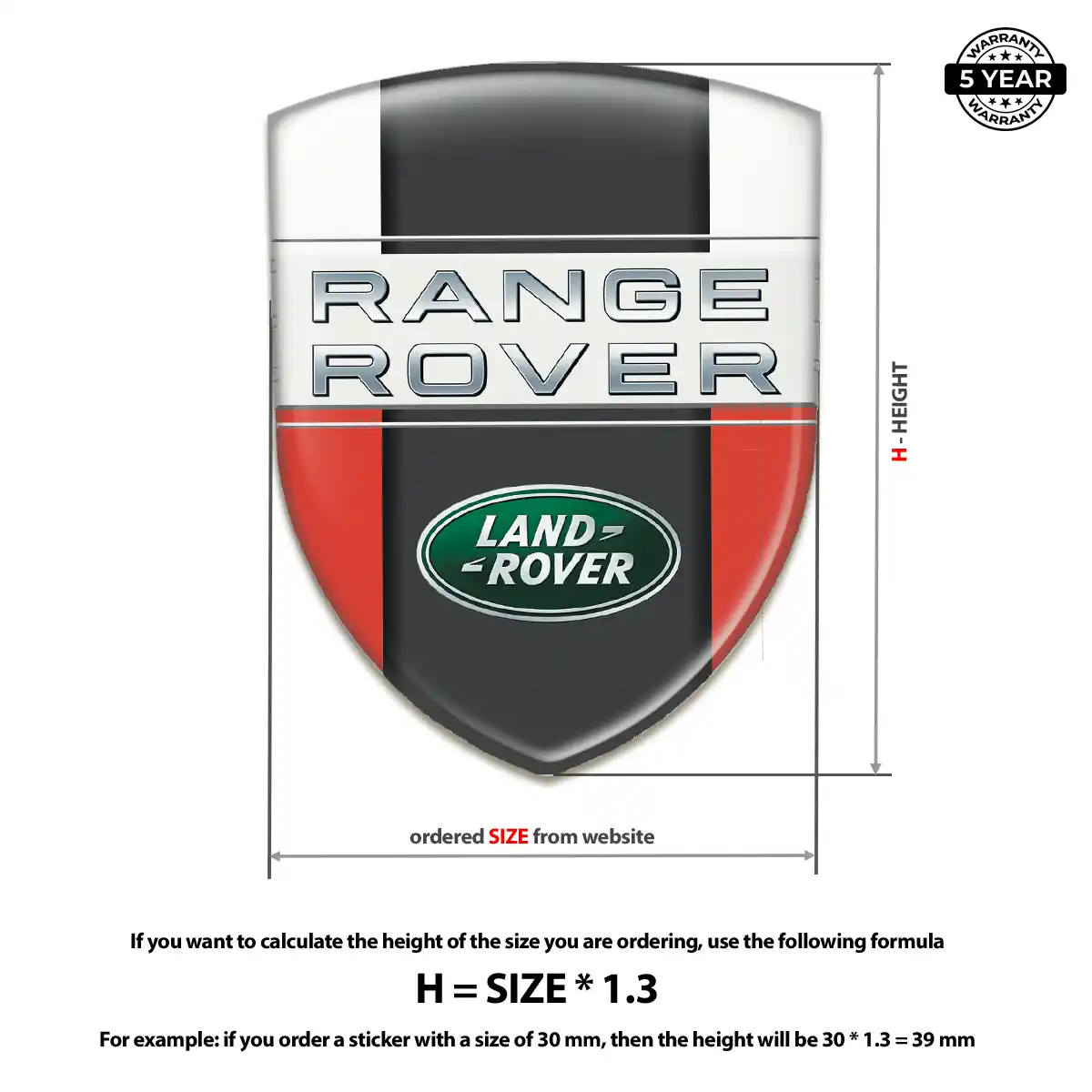 Land Rover Emblem Badge Logo Elite Finish