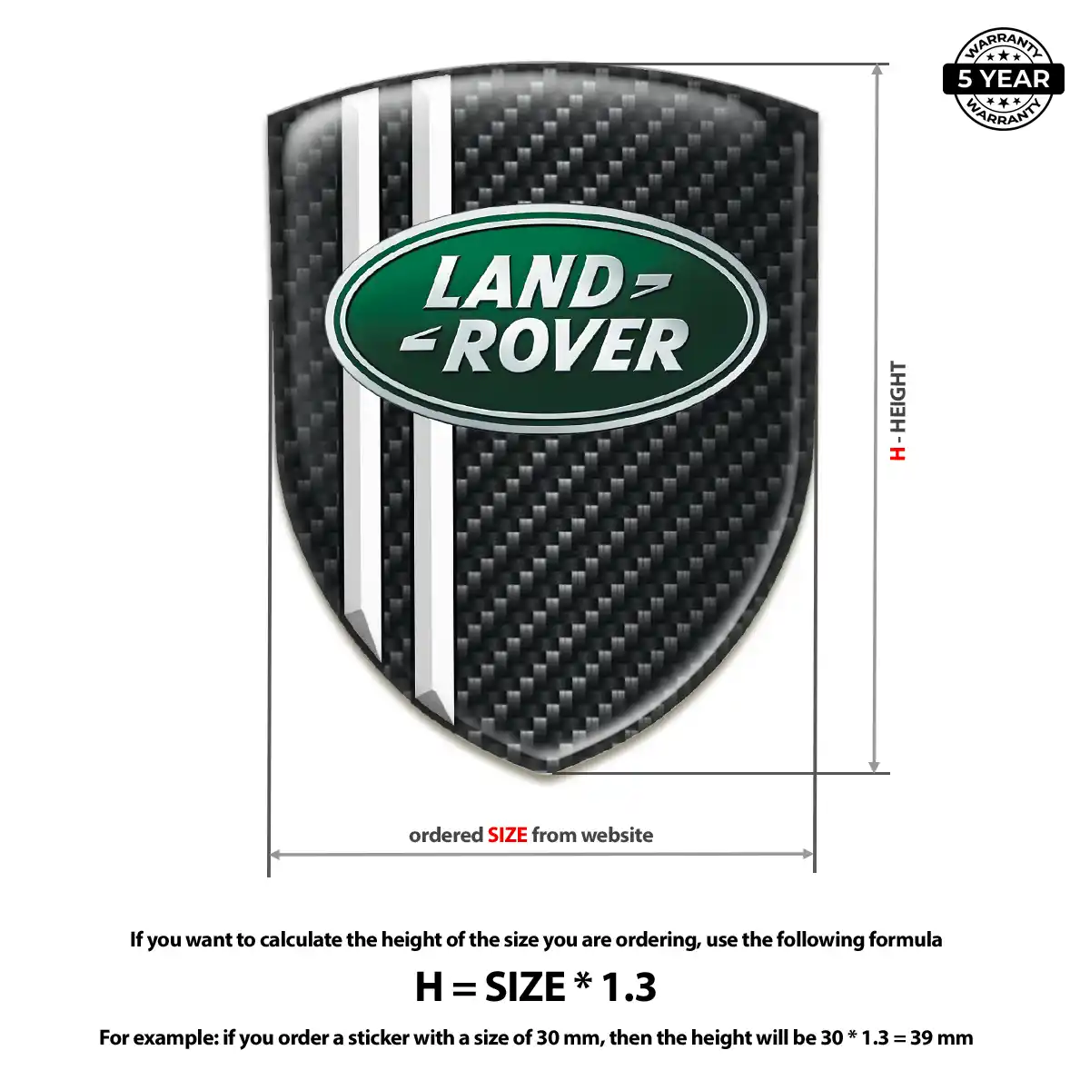 Land Rover Emblem Crest Elite Finish