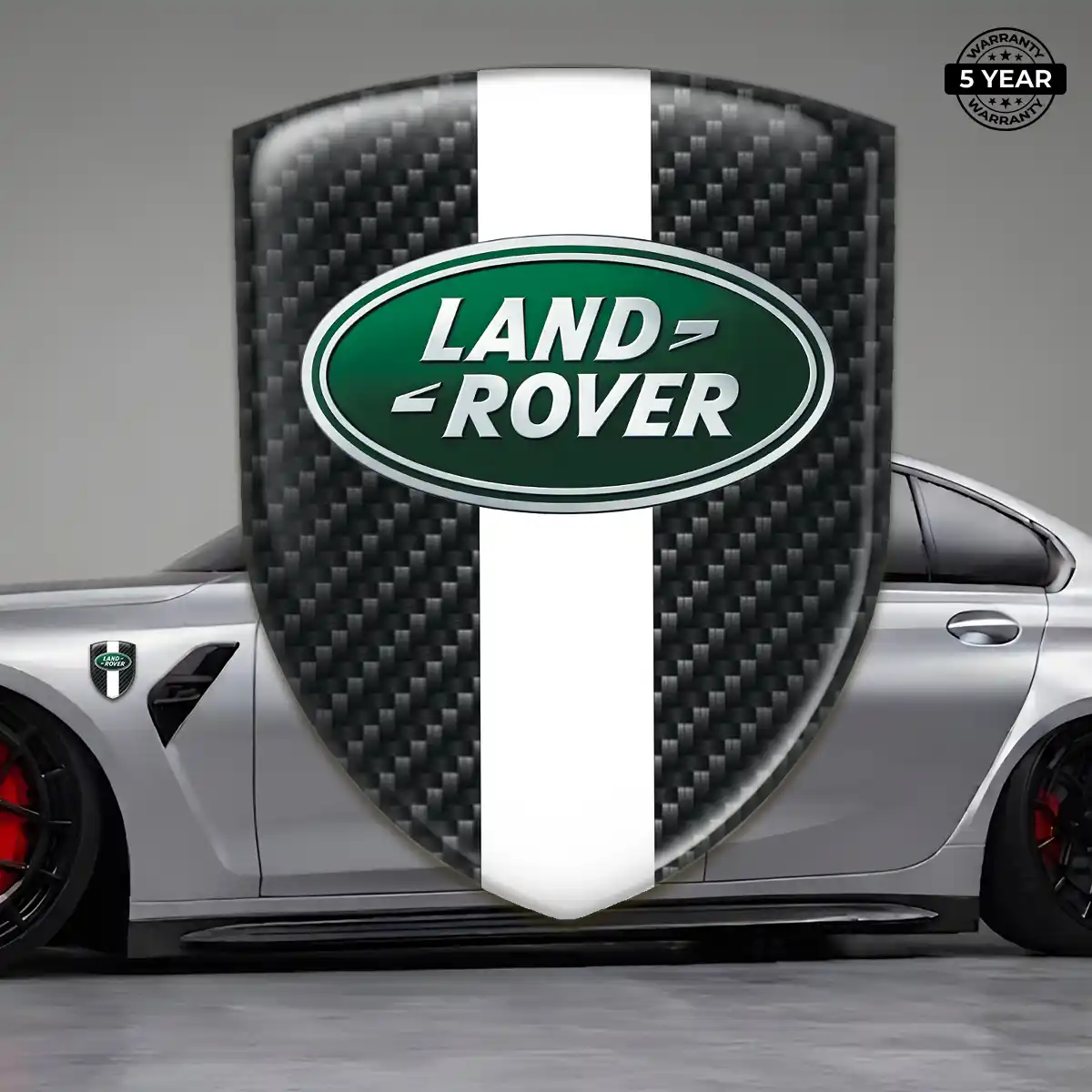 Land Rover Emblem Domed Badge Refined Design