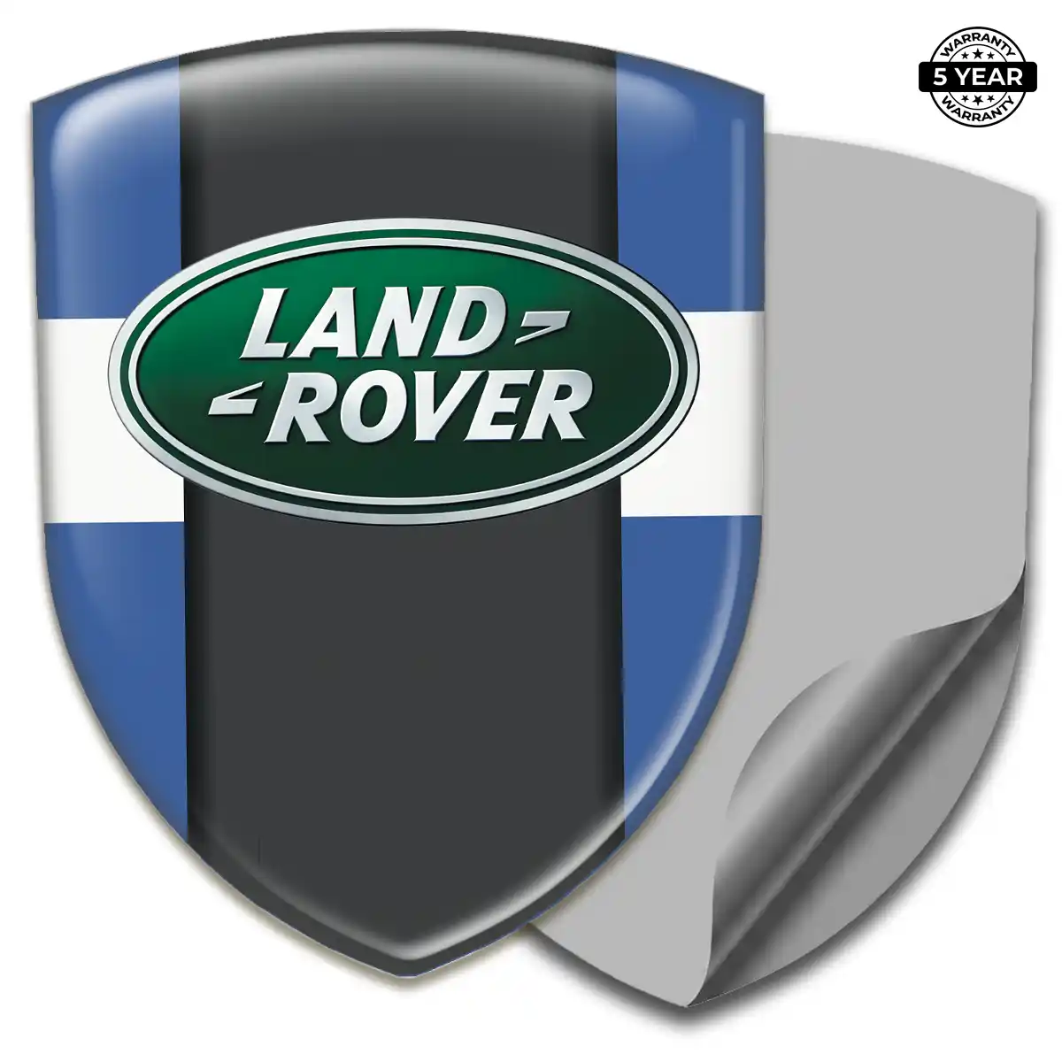 Land Rover Emblem Domed Badge Sleek Style