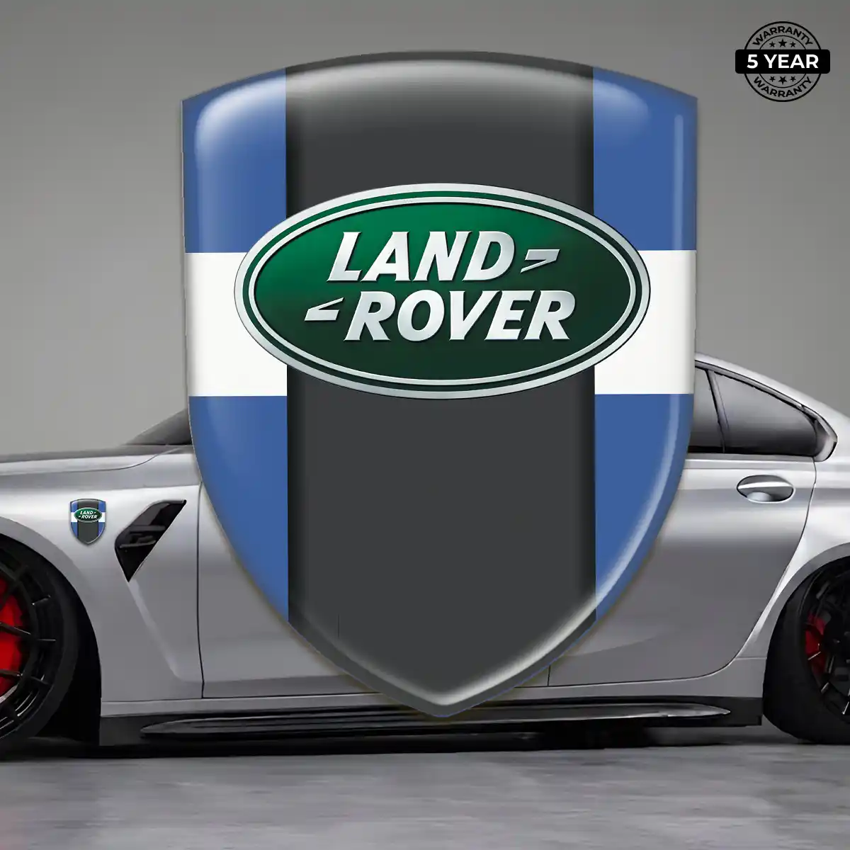 Land Rover Emblem Domed Badge Sleek Style