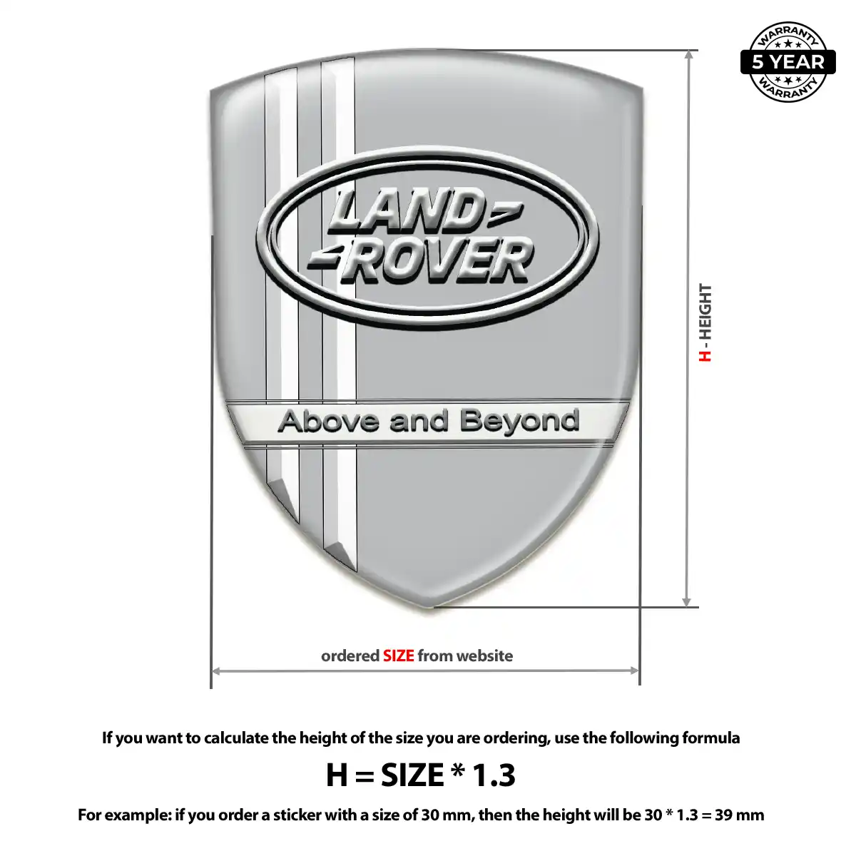 Land Rover Emblem Elite Finish