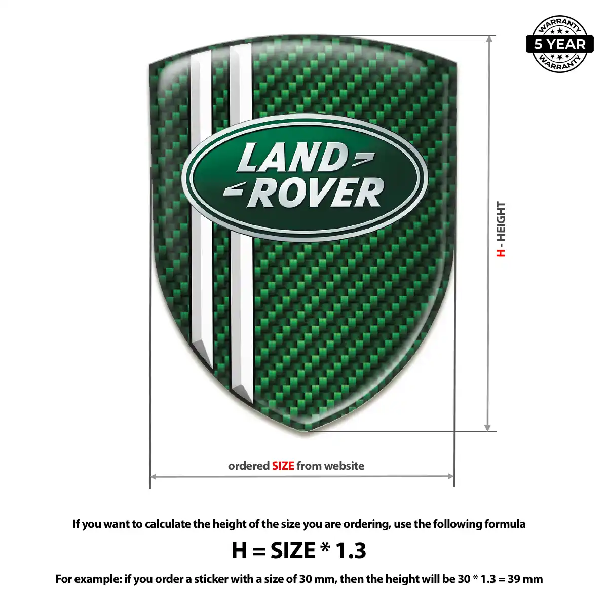 Land Rover Emblem Silicone Elite Finish