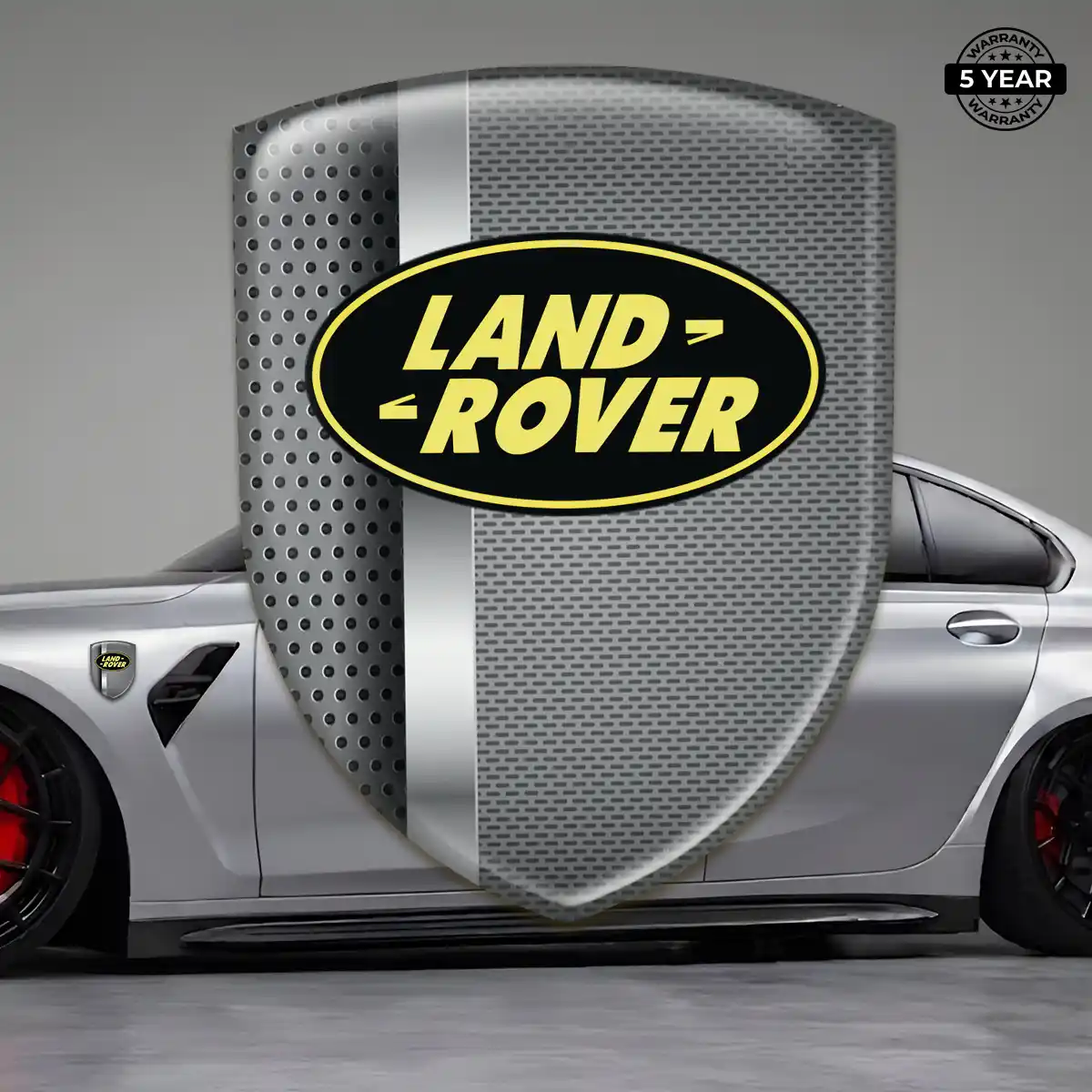 Land Rover Epoxy Domed Sticker Sleek Style