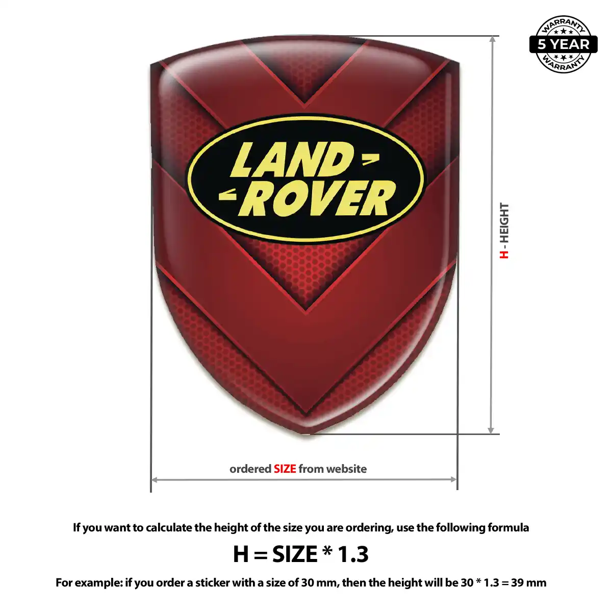 Land Rover Logo Badge Elite Finish