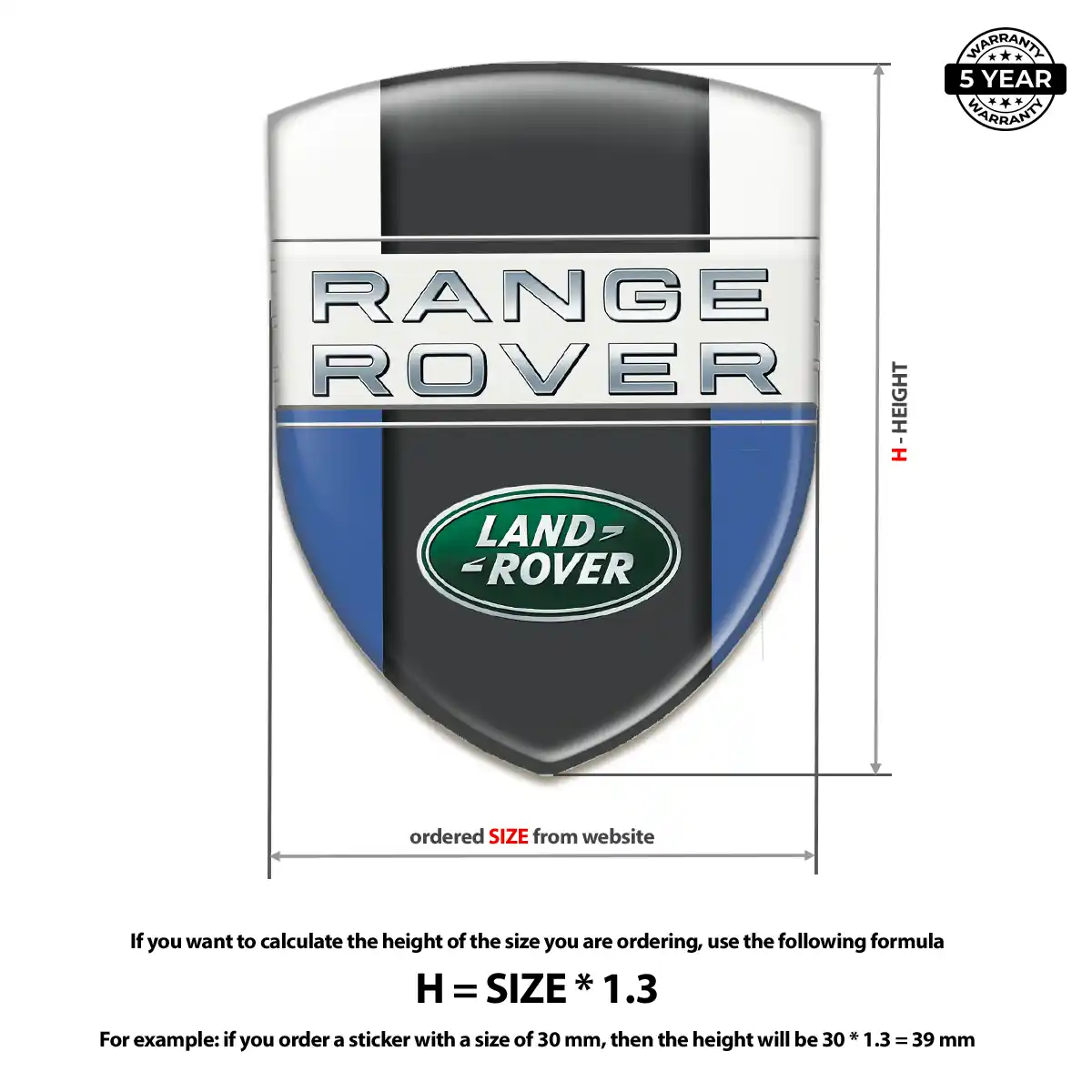 Land Rover Logo Emblem Elite Finish