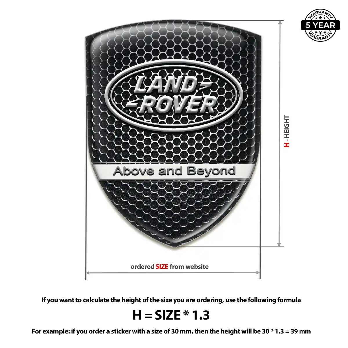 Land Rover Logo Sticker Elite Finish