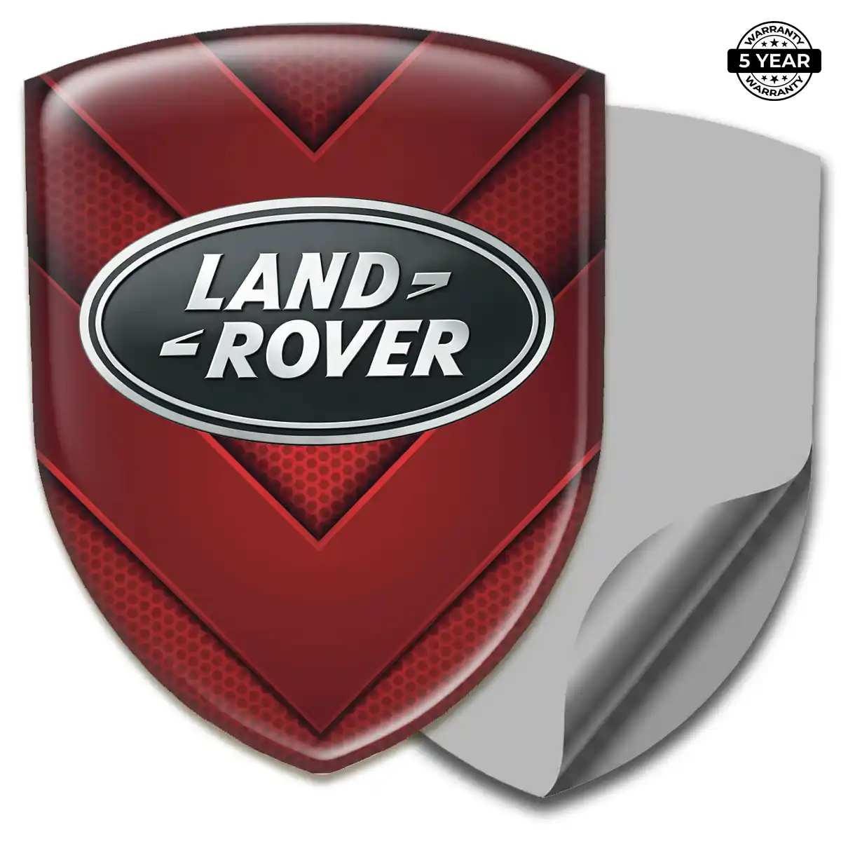 Land Rover Polyurethane Domed Sticker Refined Design