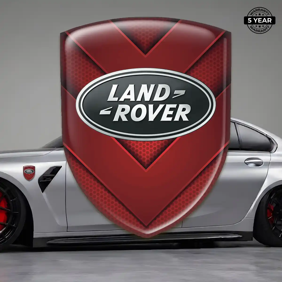 Land Rover Polyurethane Domed Sticker Refined Design