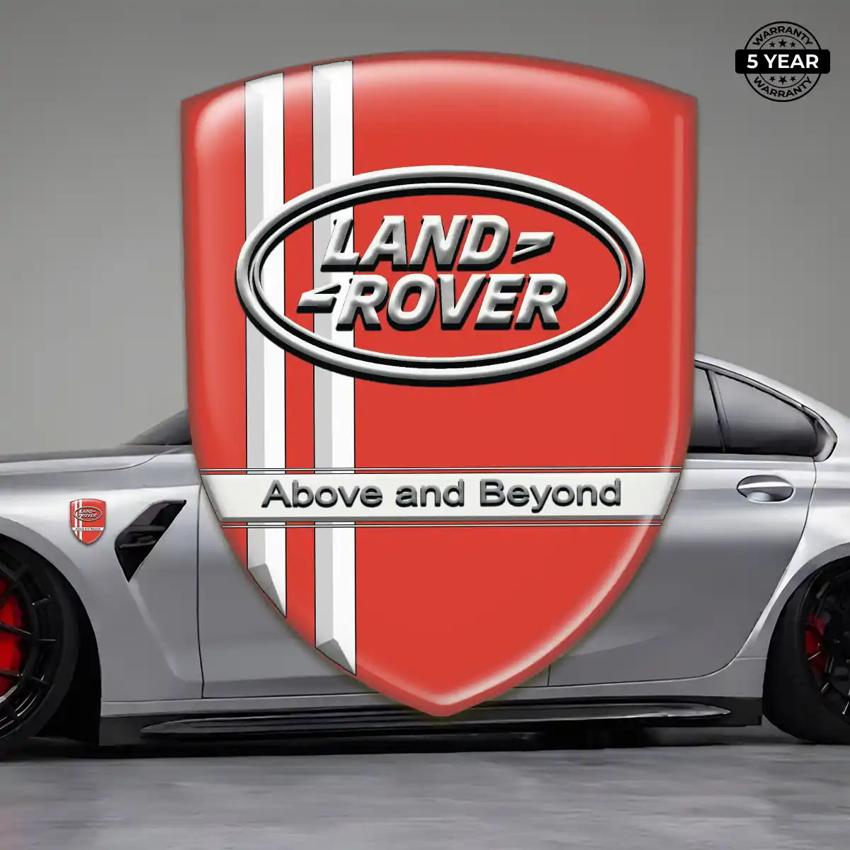 Land Rover Resin Domed Sticker Refined Design