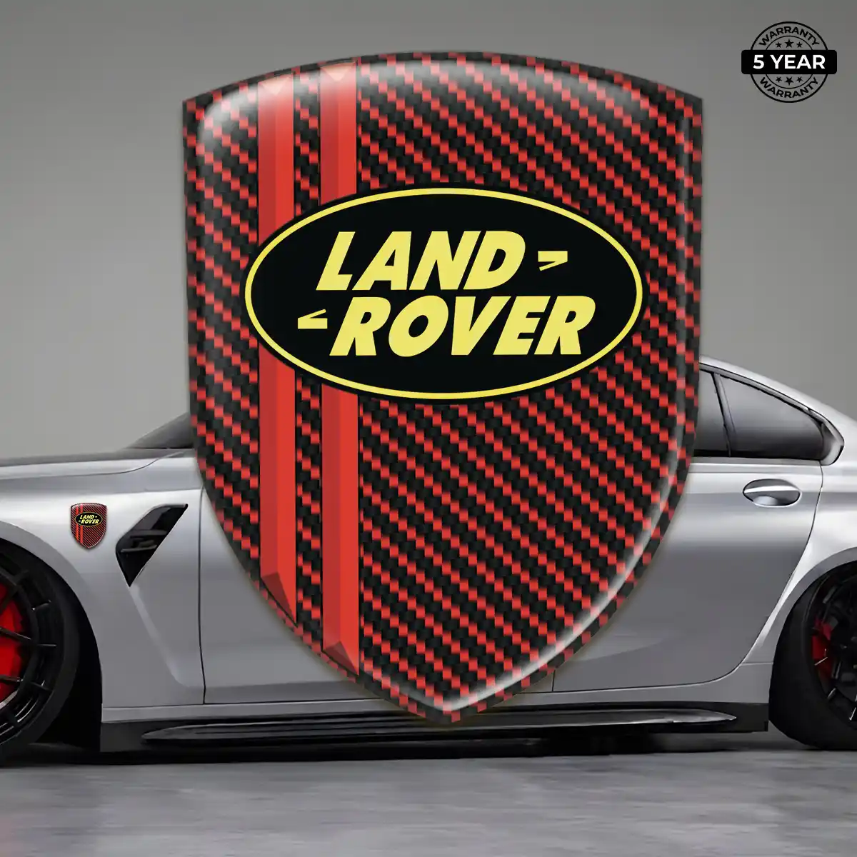 Land Rover Resin Emblem Sticker Sleek Style
