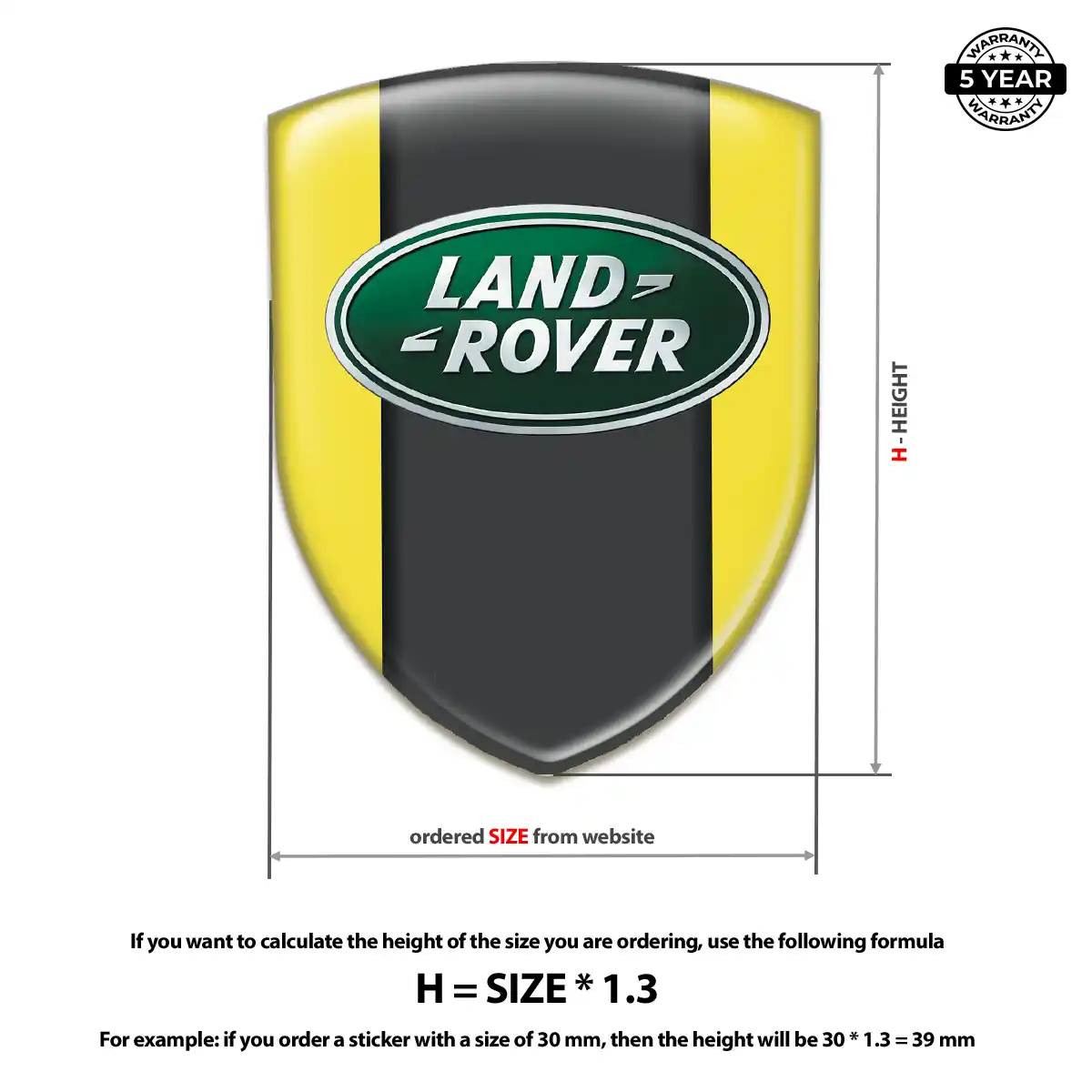Land Rover Silicone Badge Refined Design
