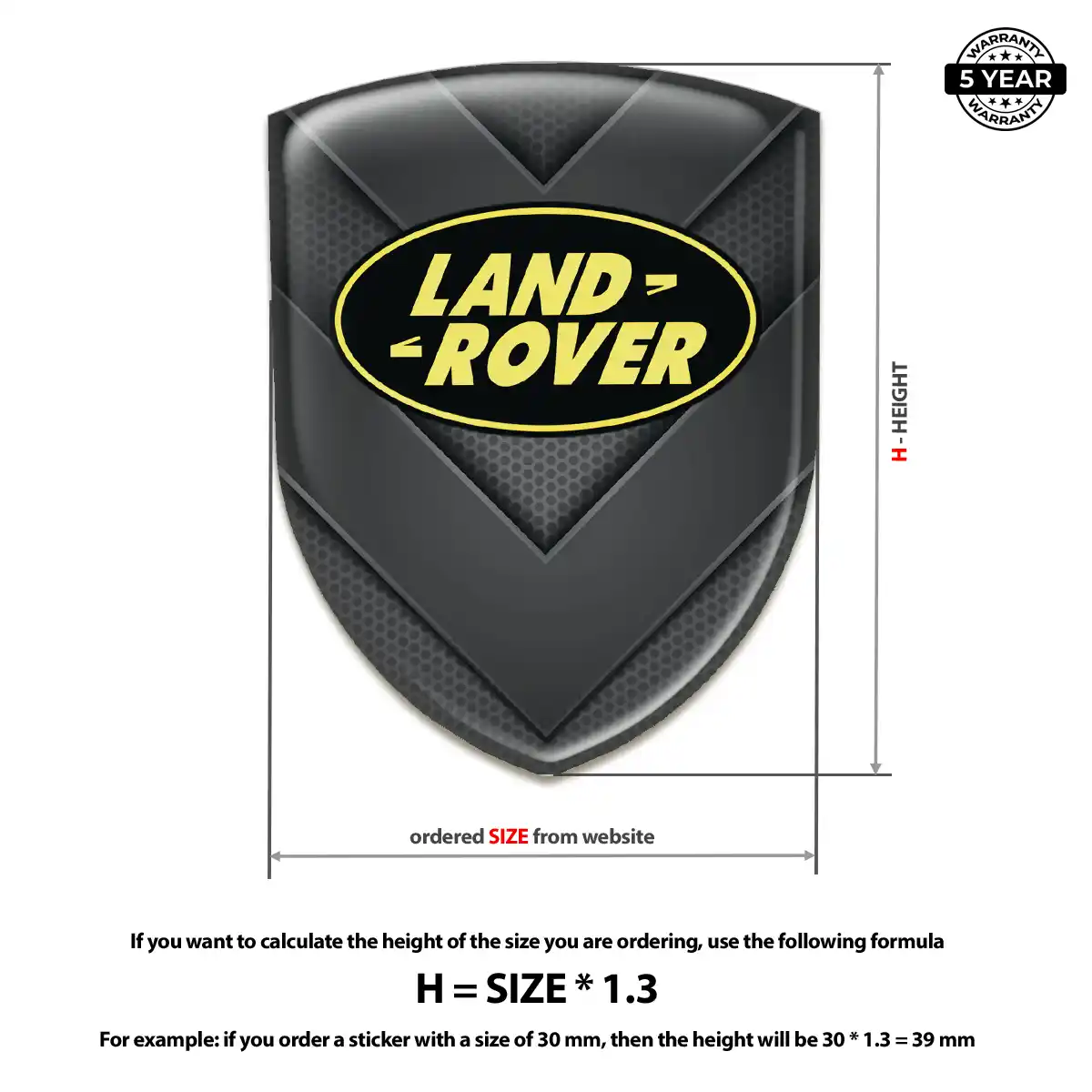 Land Rover Silicone Badge Sleek Style
