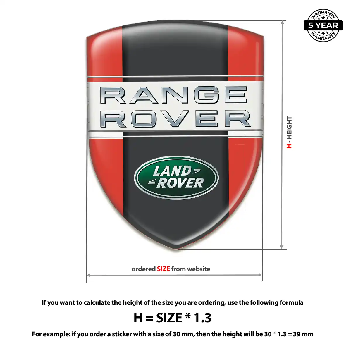 Land Rover Silicone Emblem Elite Finish