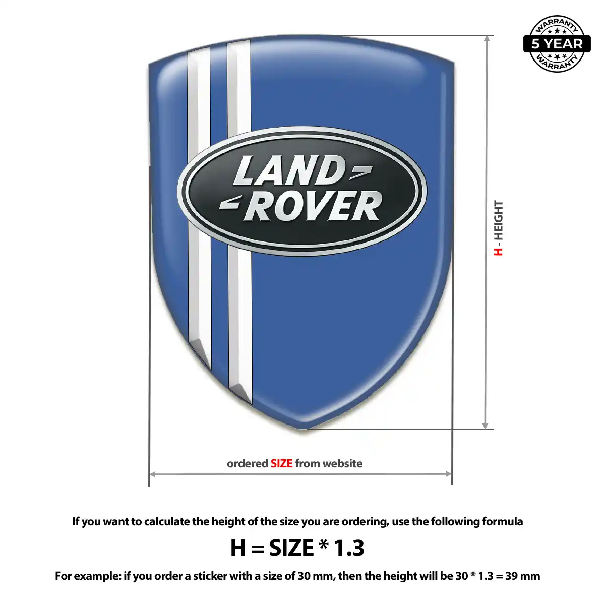 Land Rover Silicone Emblem Refined Design