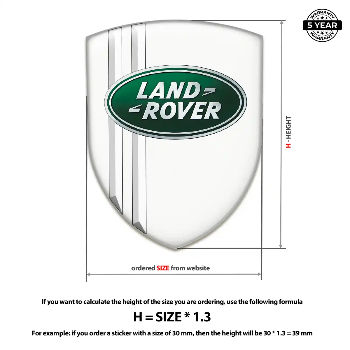 Land Rover Silicone Emblem Sleek Style