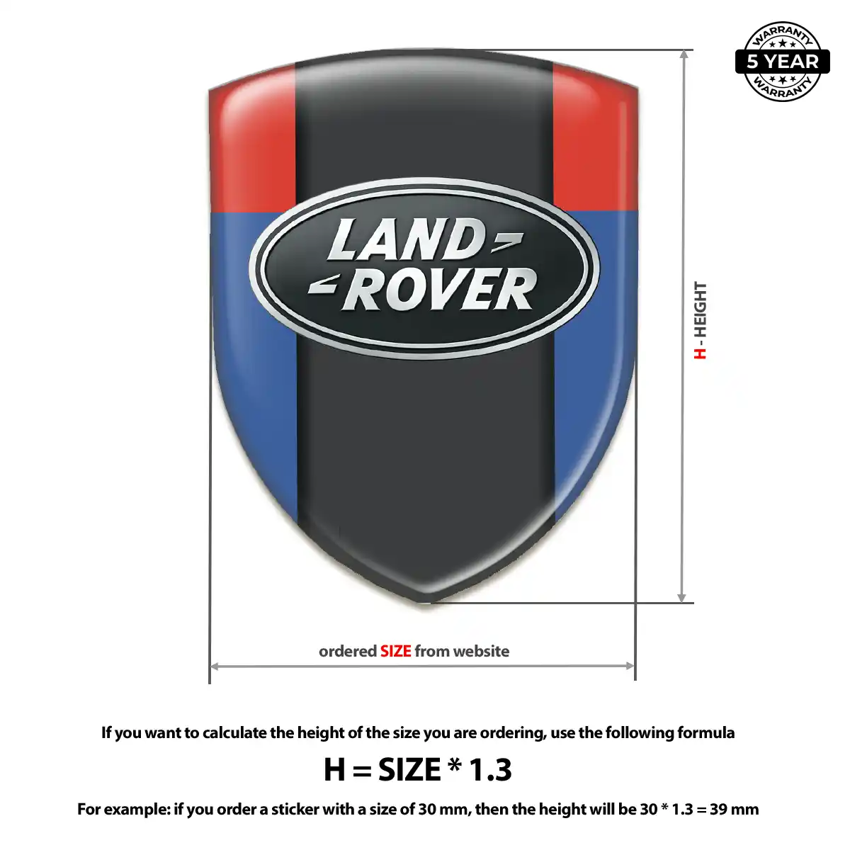 Land Rover Sticker Sleek Style