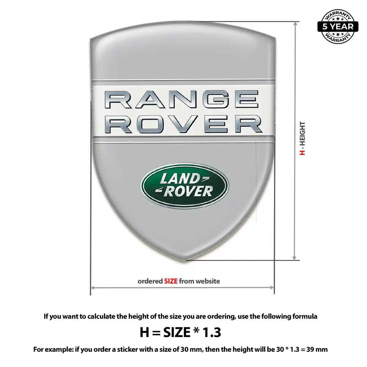 Land Rover Vehicle Logo Sticker Sleek Style