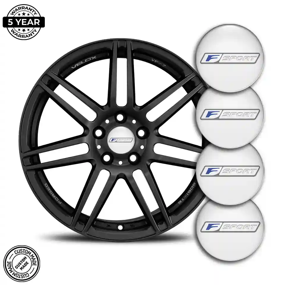 Lexus F Sport Emblem Center Hub Cap Self-Adhesive Stylish Design