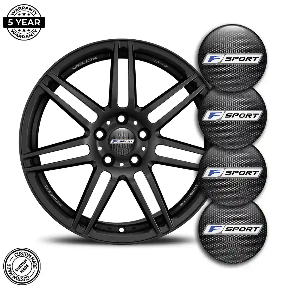 Lexus F Sport Logo Silicone Emblem Self-Adhesive High Quality