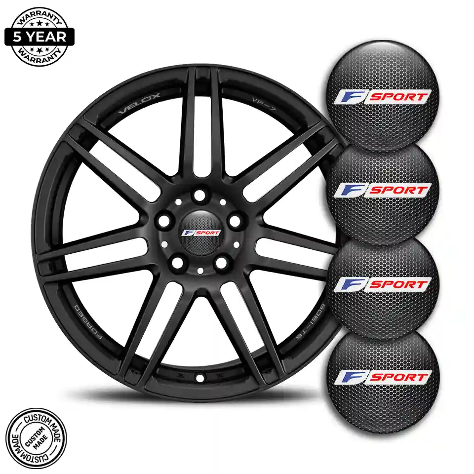Lexus F Sport Silicone Emblem Self-Adhesive High Quality
