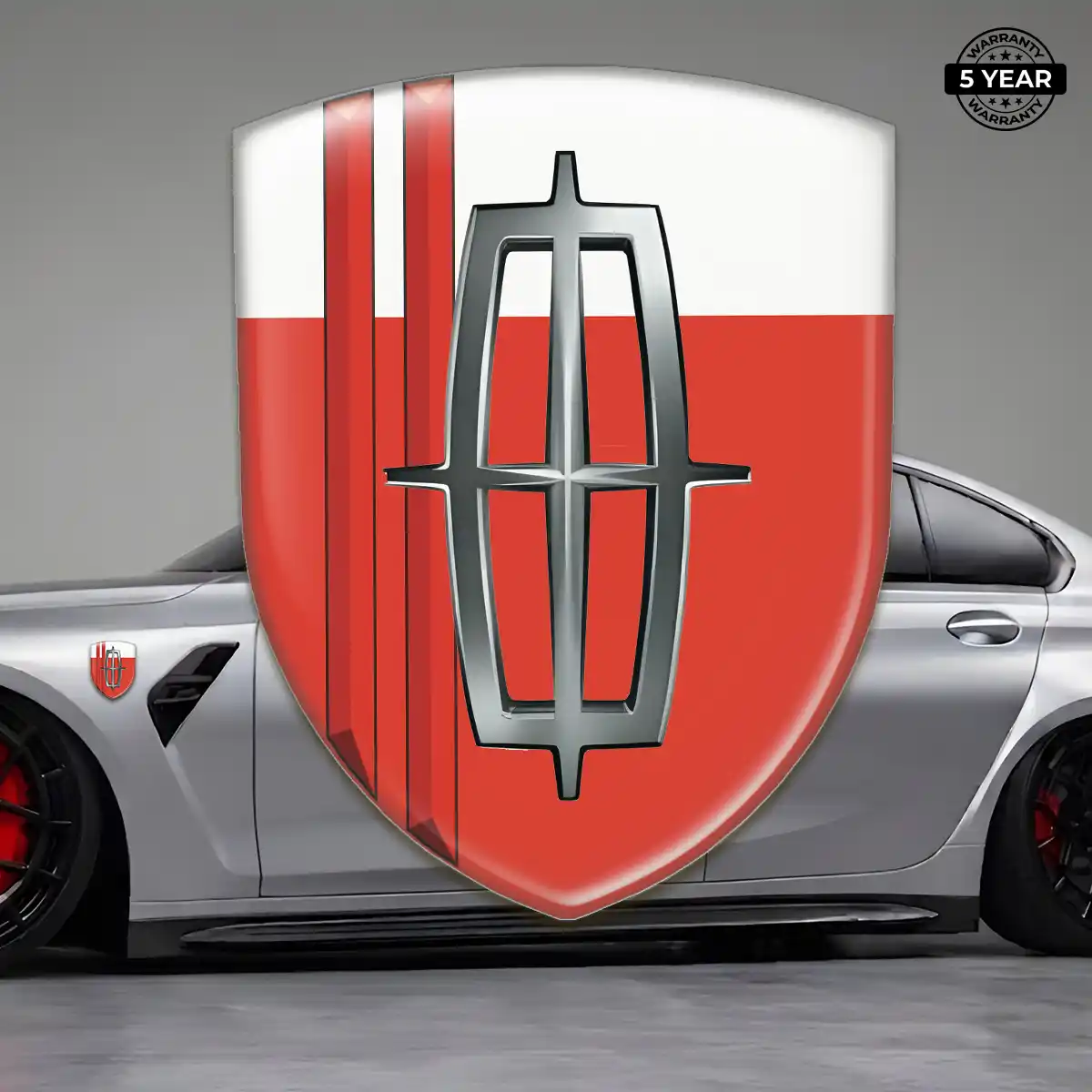 Lincoln 3D Badge Sticker Refined Design