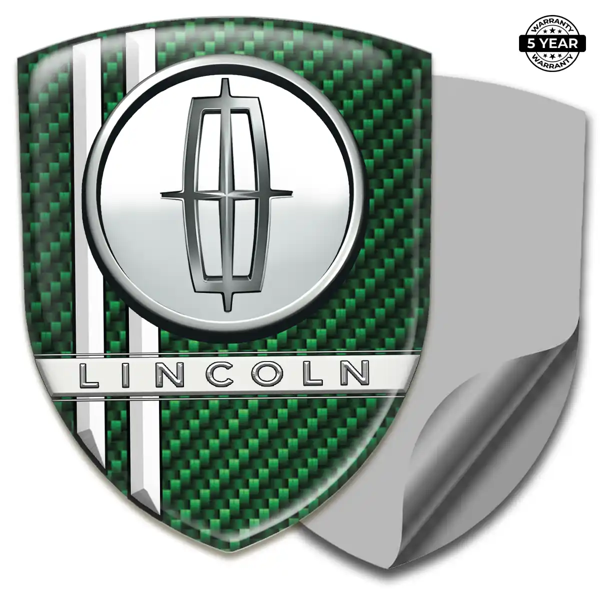 Lincoln 3D Badge Sticker Sleek Style