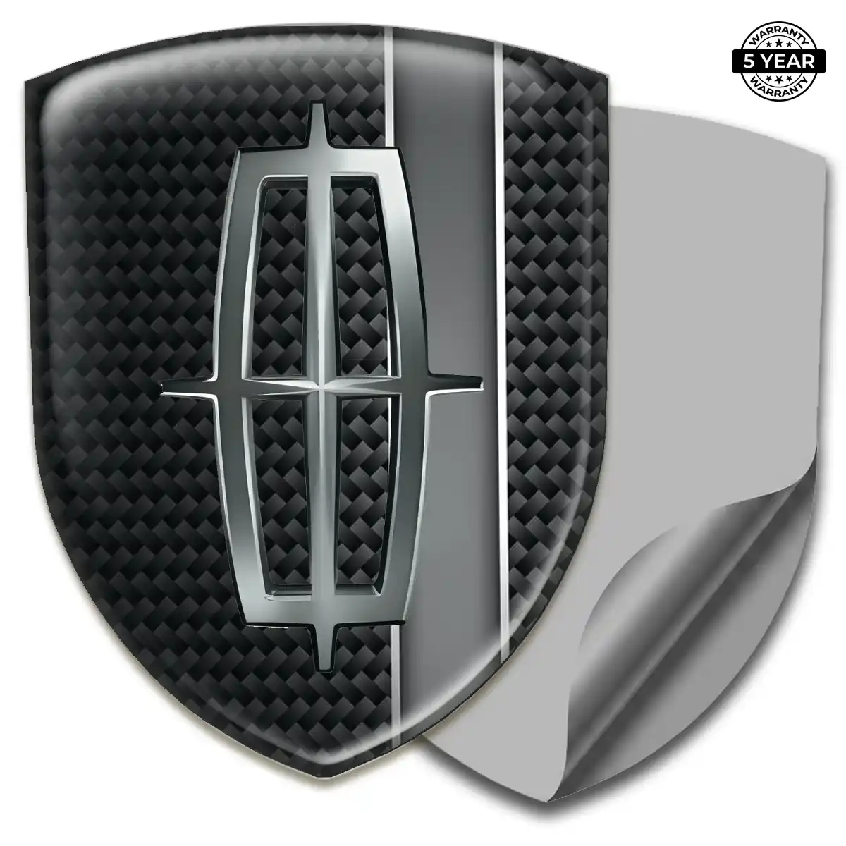 Lincoln 3D Emblem Sticker Refined Design
