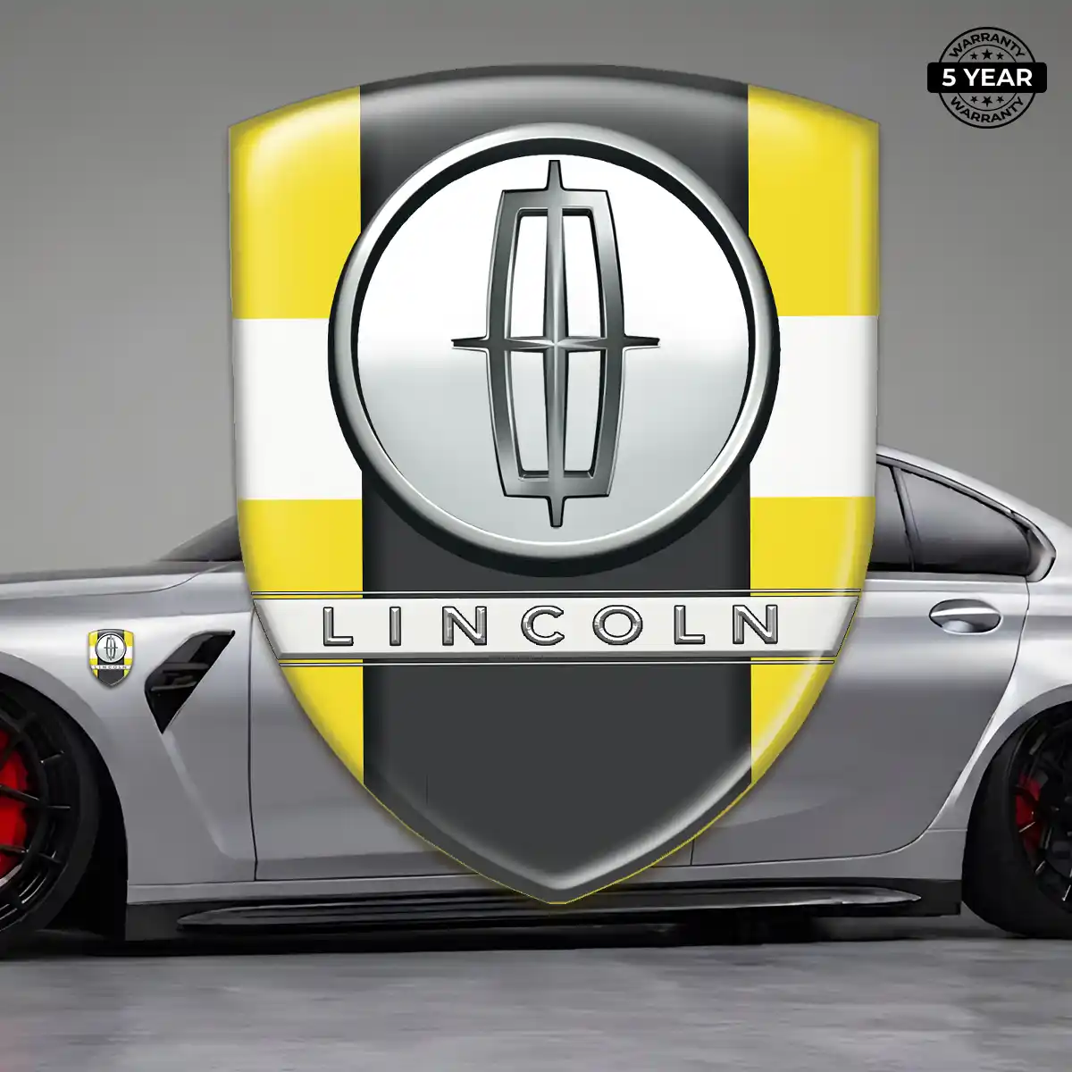 Lincoln 3D Gel Sticker Refined Design