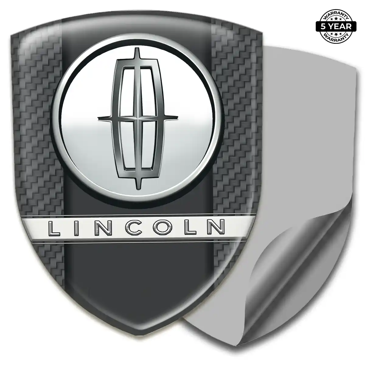 Lincoln 3D Logo Sticker Sleek Style