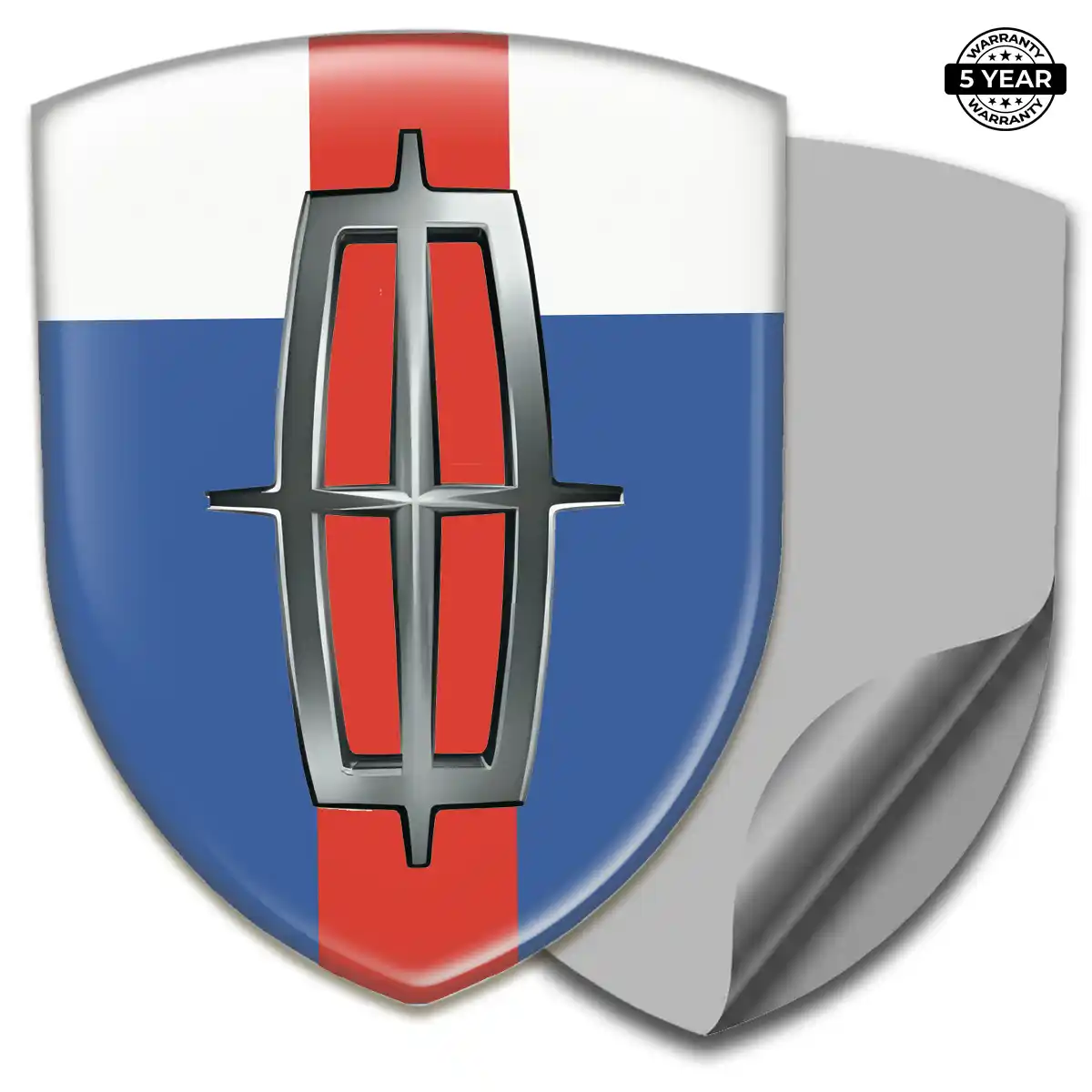 Lincoln 3D Resin Sticker Refined Design