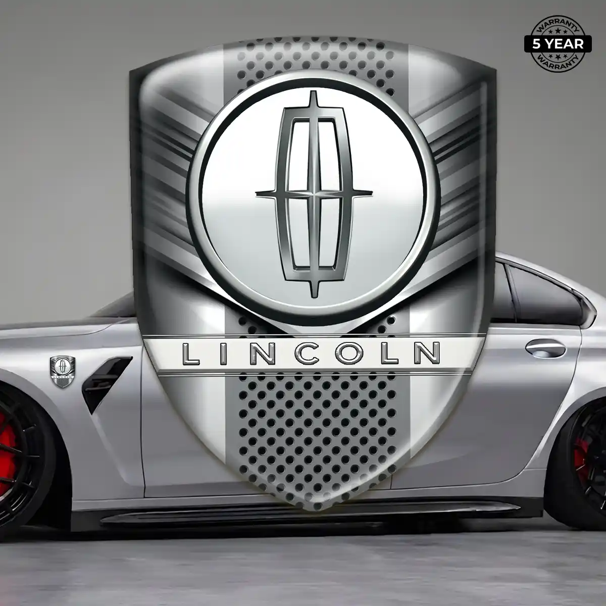 Lincoln Automotive Emblem Sticker Elite Finish