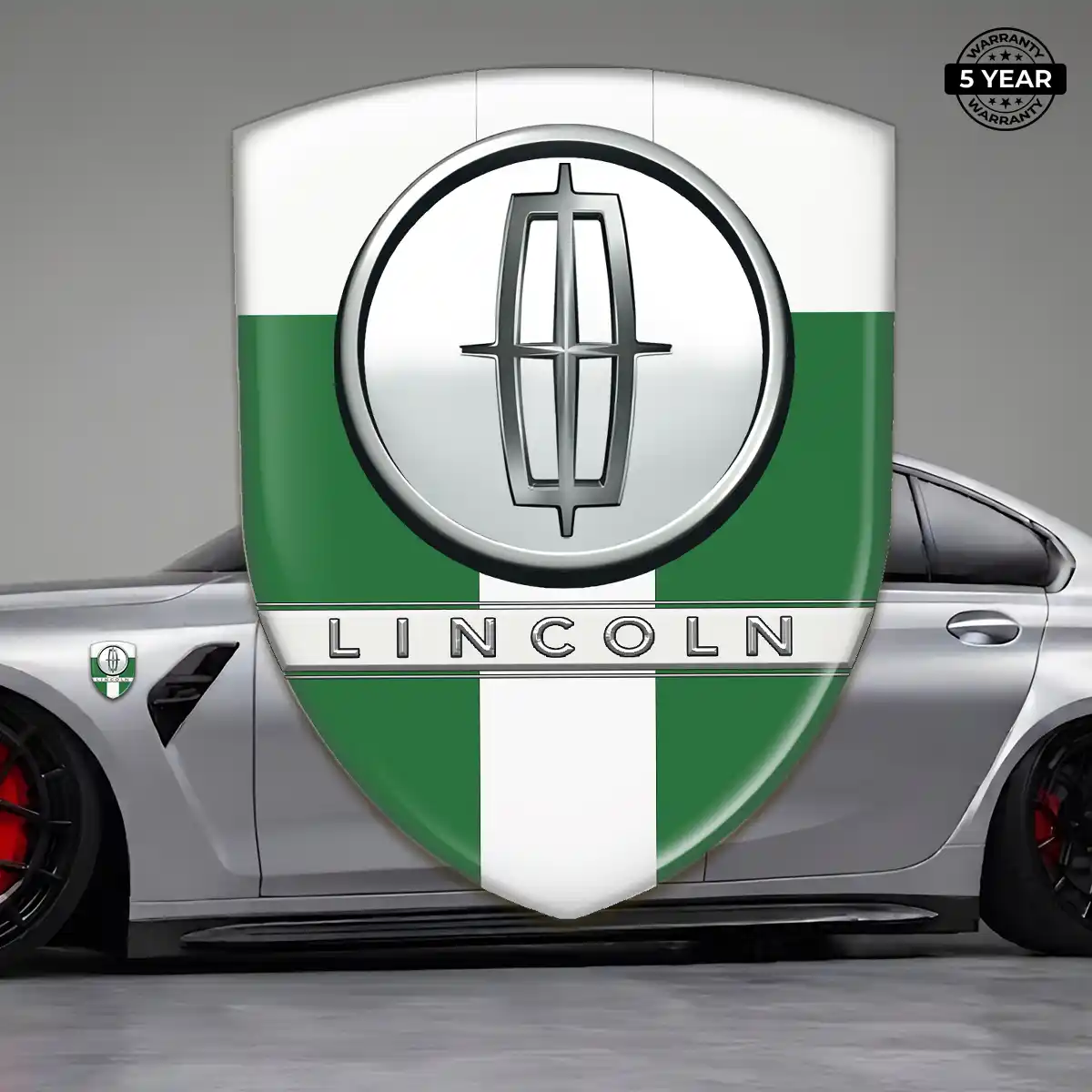 Lincoln Automotive Emblem Sticker Refined Design