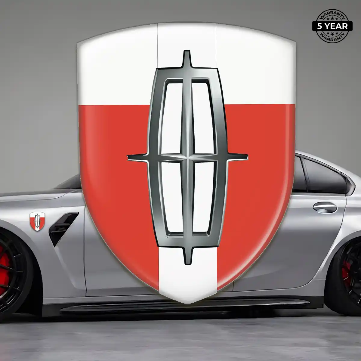 Lincoln Automotive Emblem Sticker Sleek Style