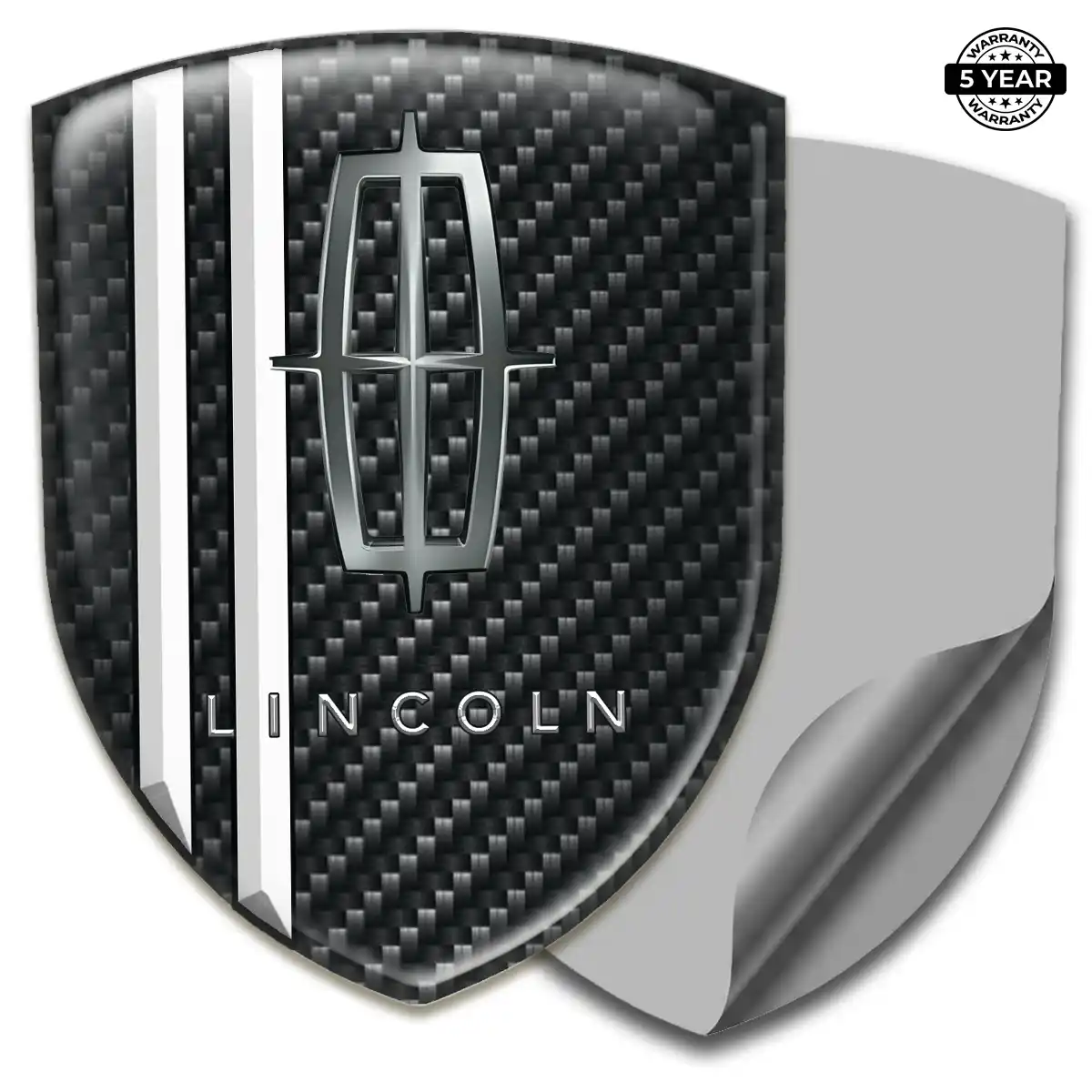Lincoln Automotive Logo Sticker Refined Design
