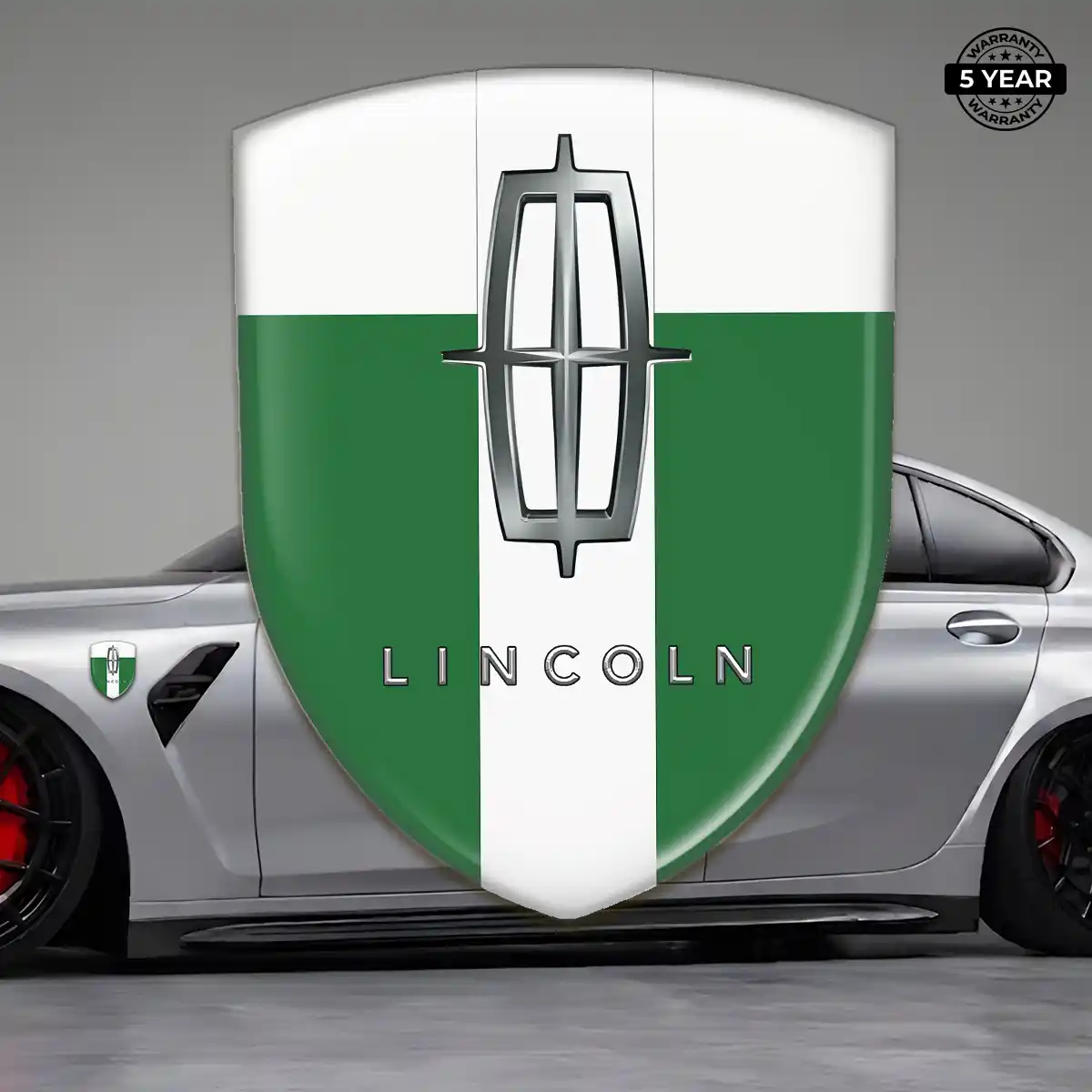 Lincoln Automotive Resin Decal Refined Design