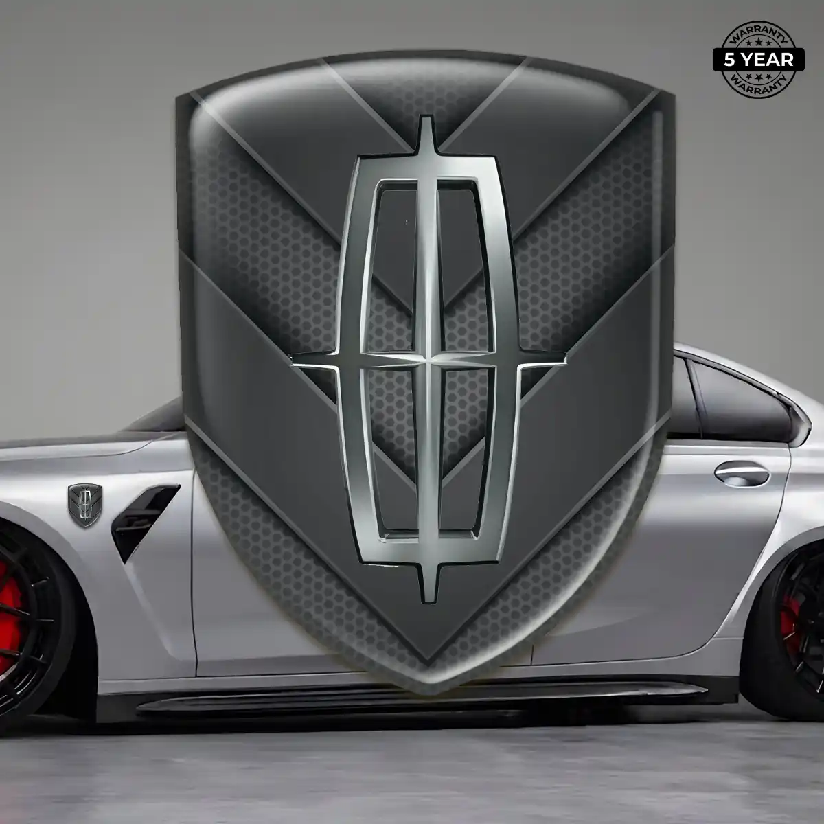 Lincoln Automotive Resin Decal Sleek Style