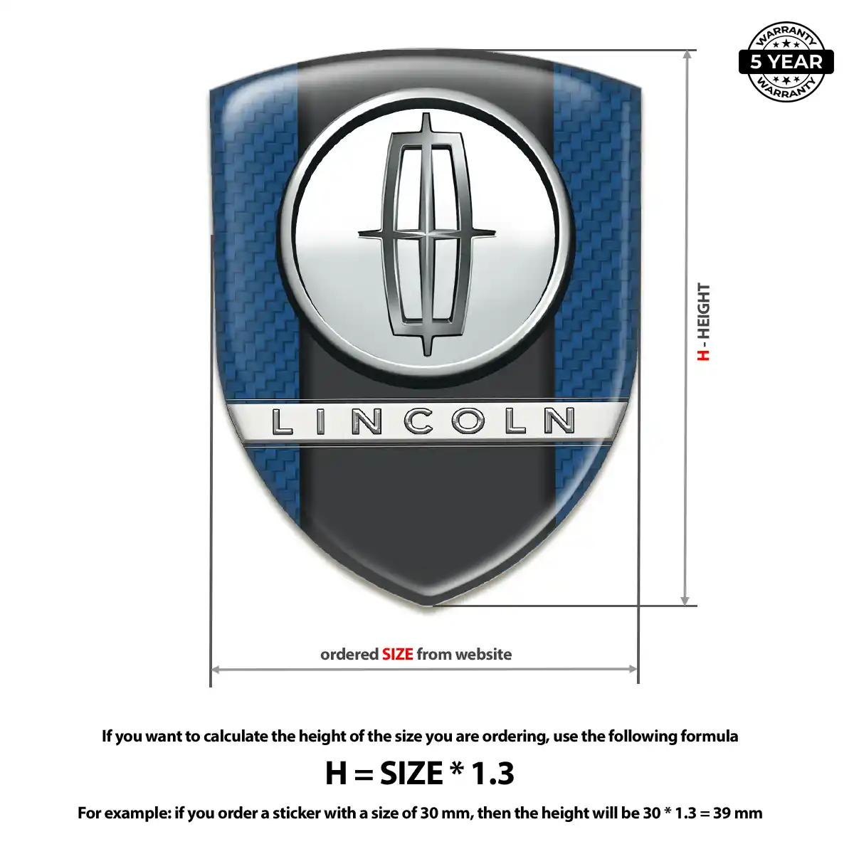 Lincoln Badge Refined Design