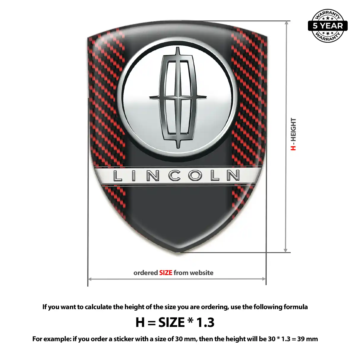 Lincoln Badge Sleek Style