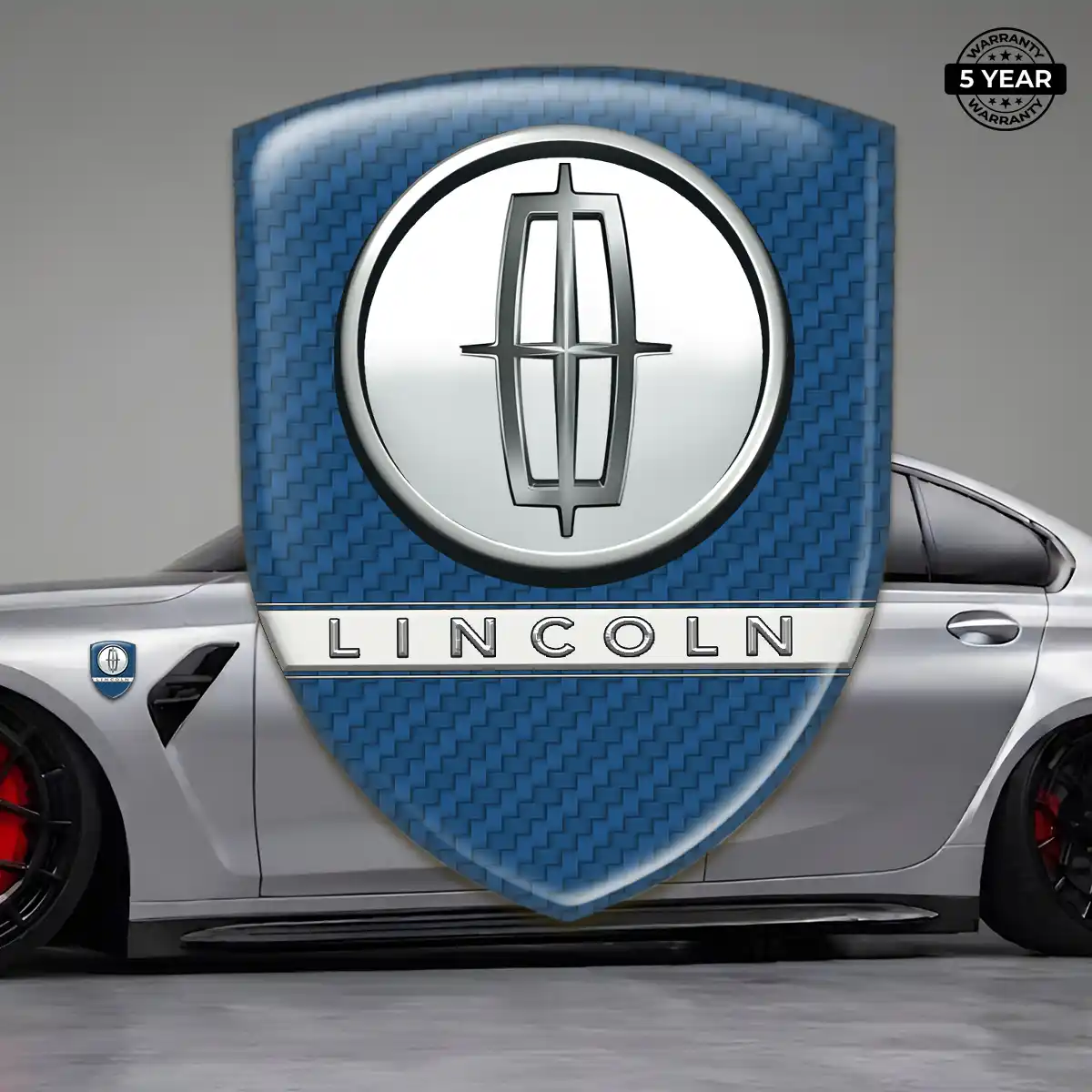Lincoln Car Badge Sticker Elite Finish