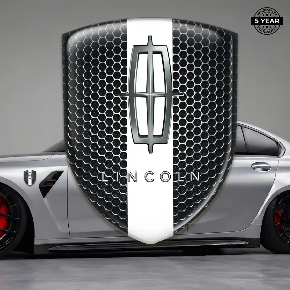 Lincoln Car Badge Sticker Sleek Style