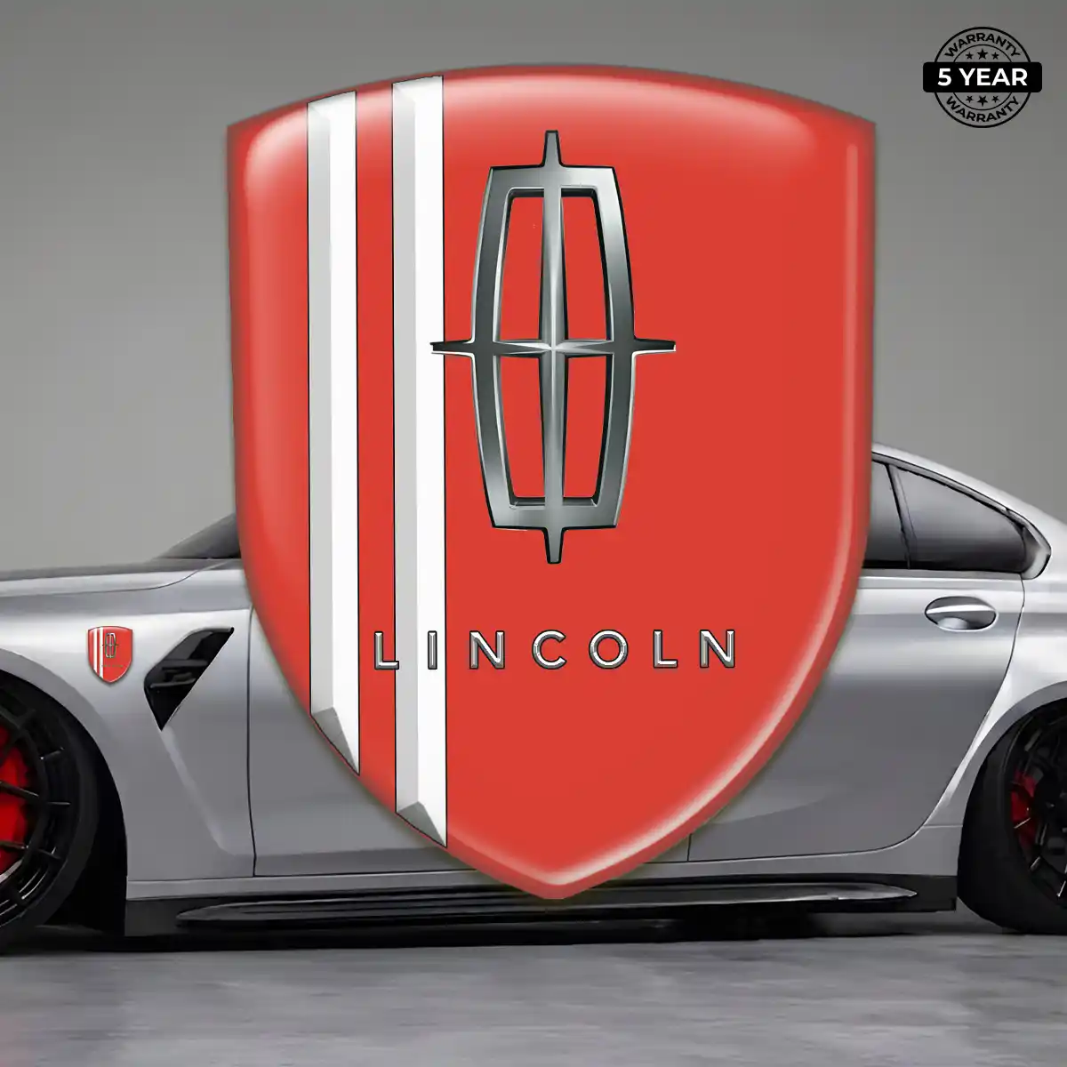 Lincoln Car Emblem Overlay Sleek Style