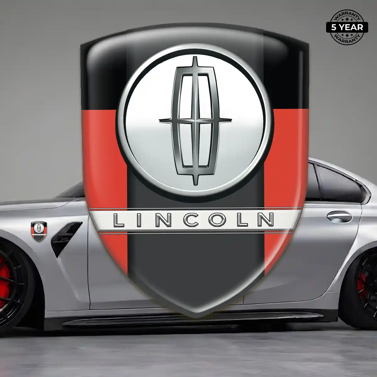 Lincoln Car Emblem Sticker Elite Finish