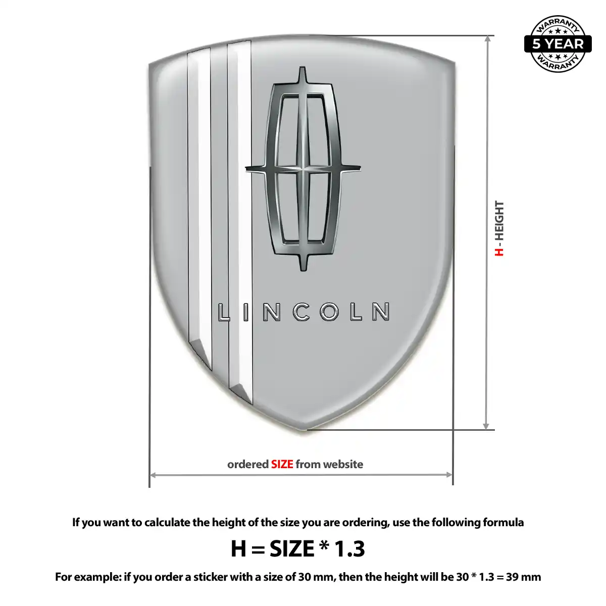 Lincoln Car Logo Decal Sleek Style