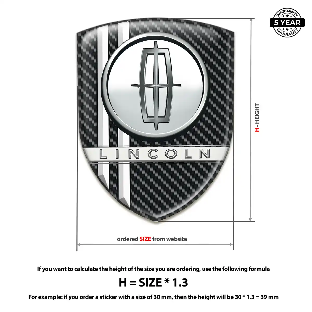 Lincoln Crest Emblem Elite Finish