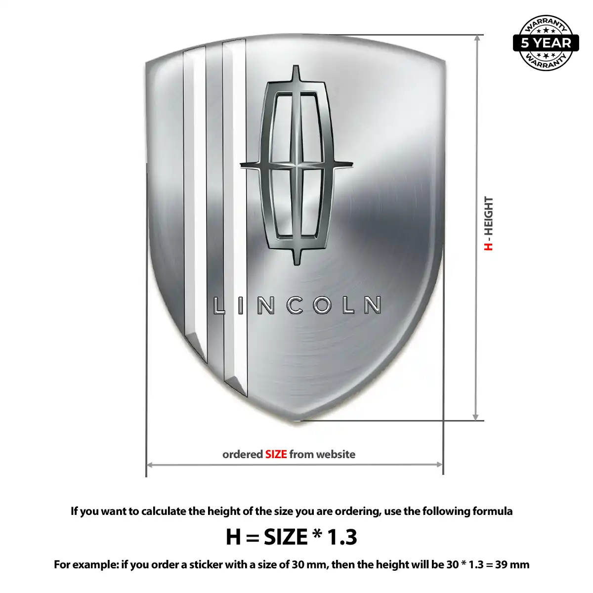 Lincoln Crest Emblem Refined Design