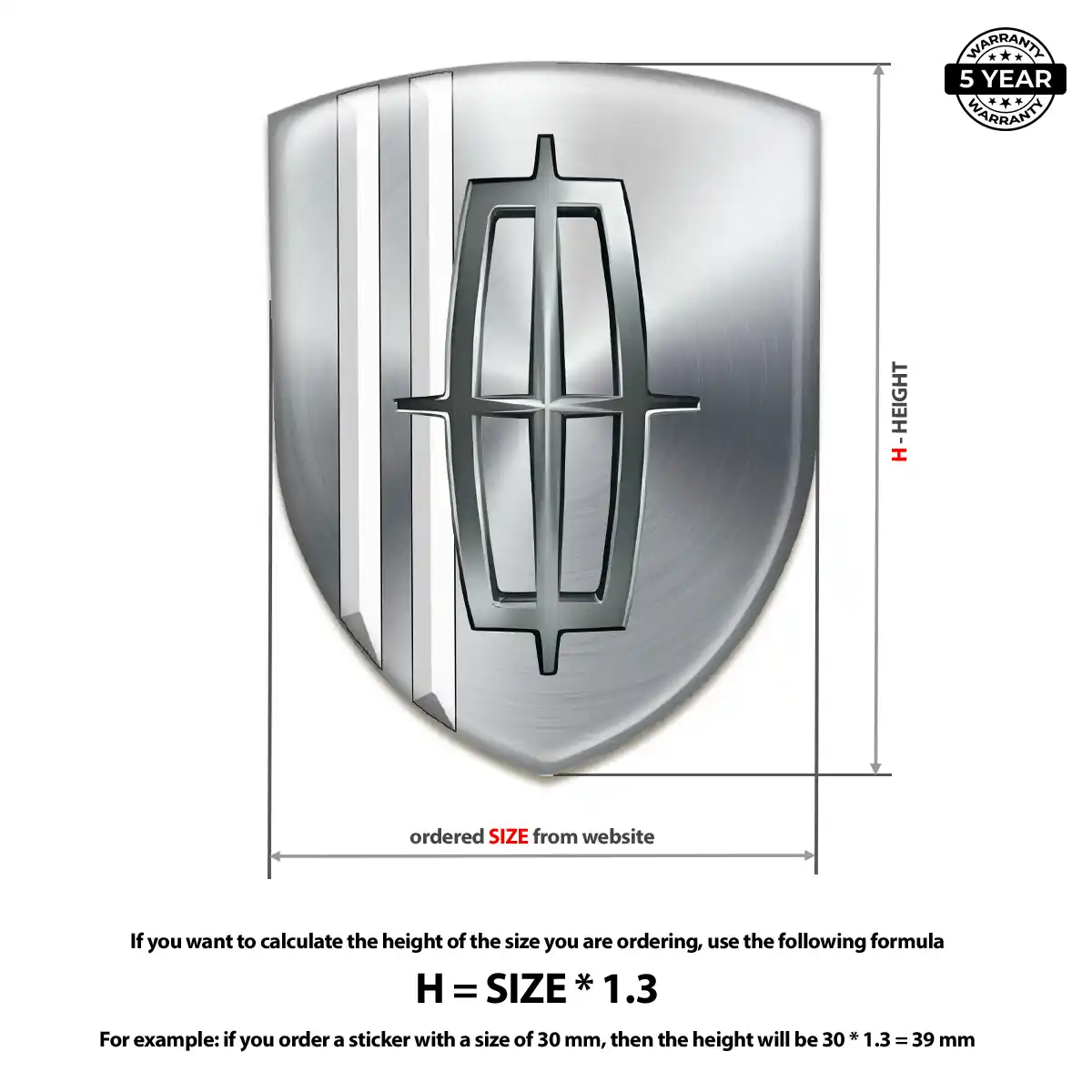 Lincoln Crest Emblem Sleek Style