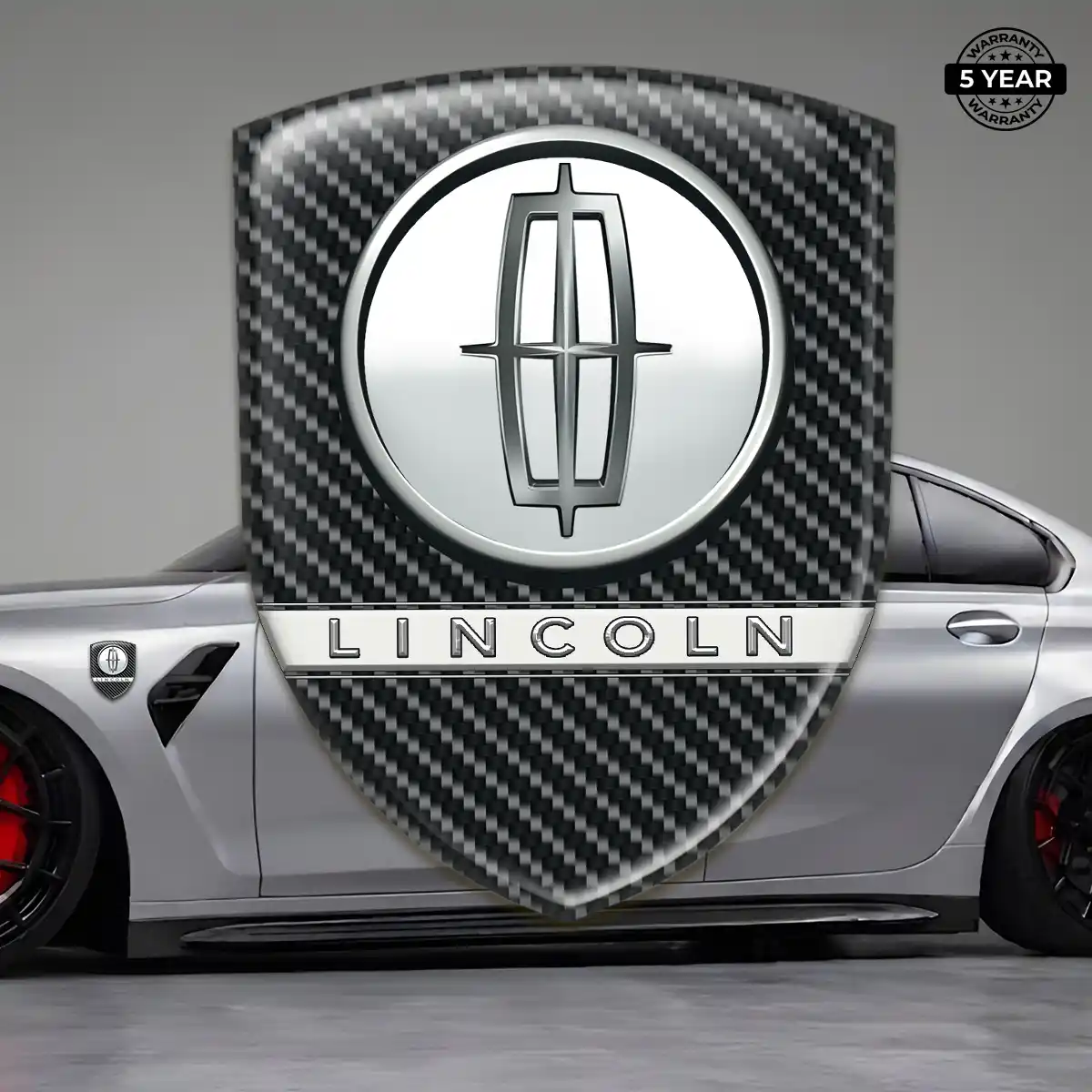 Lincoln Domed Badge Elite Finish